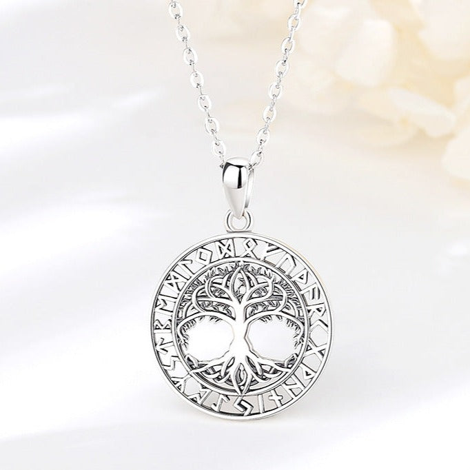 colgante de arbol plata