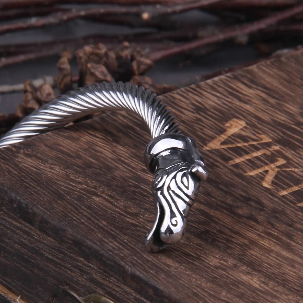 brazalete dragon plata