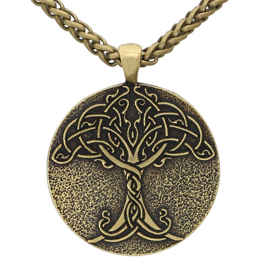 colgante arbol de la vida grande oro