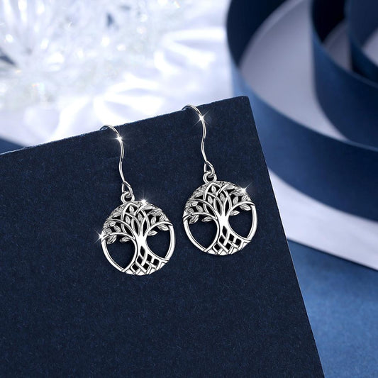 pendientes de plata arbol de la vida mujer