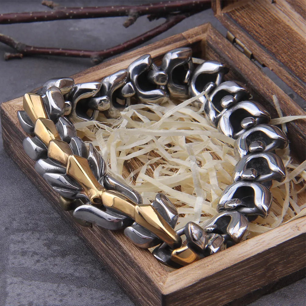 pulsera ouroboros acero