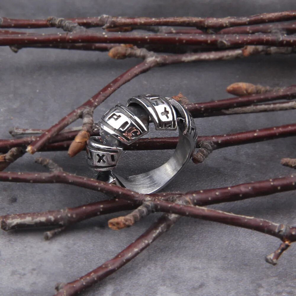 anillo runas nordicas