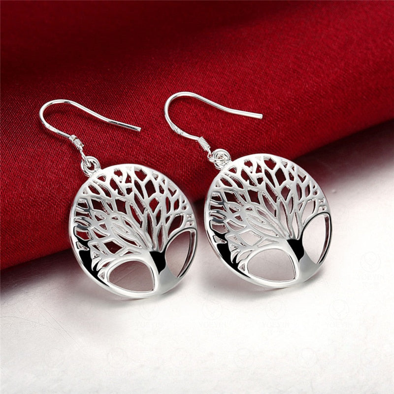 pendientes el arbol de la vida mujer