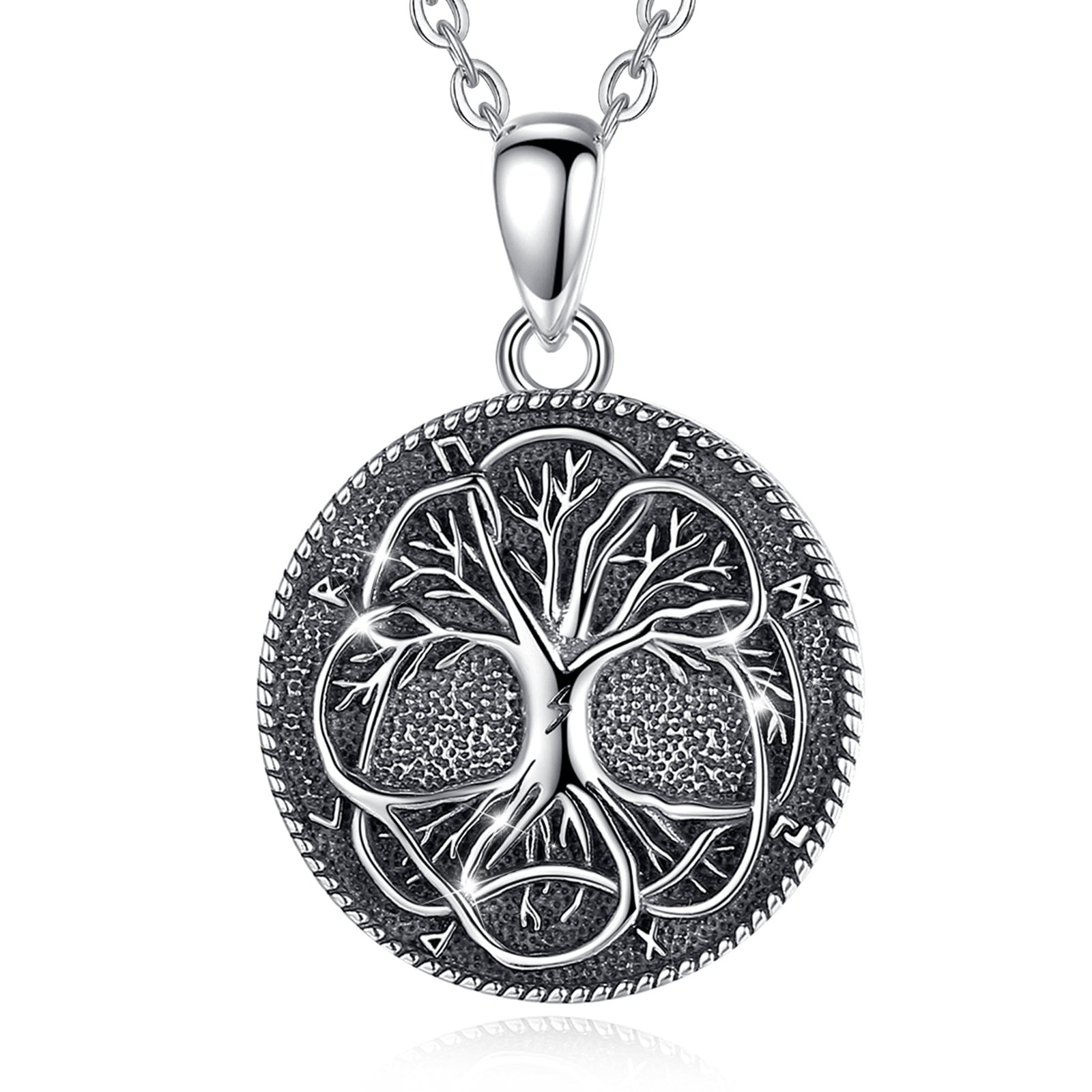 colgante arbol plata