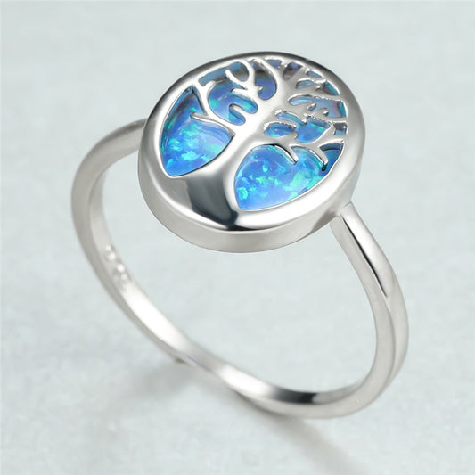 anillo de arbol opal