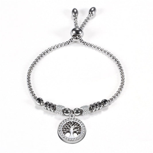 pulsera plata arbol de la vida