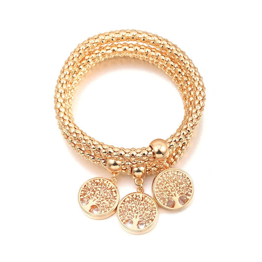 pulseras arbol de la vida dorado
