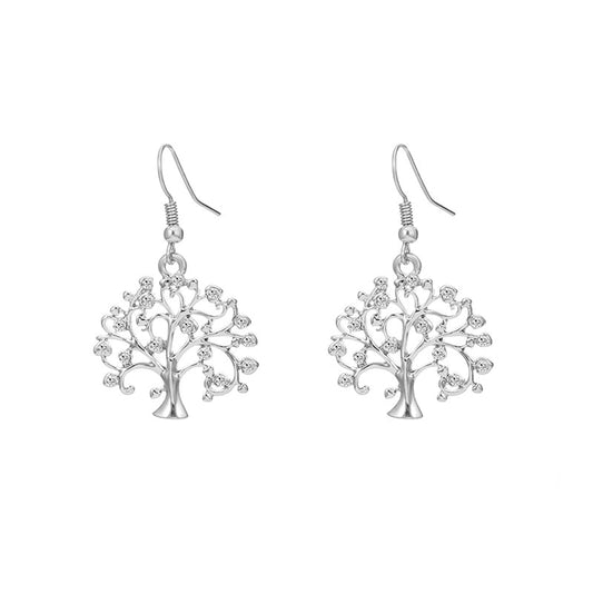 pendientes plata arbol de la vida