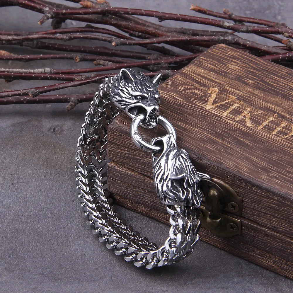 brazalete lobo acero