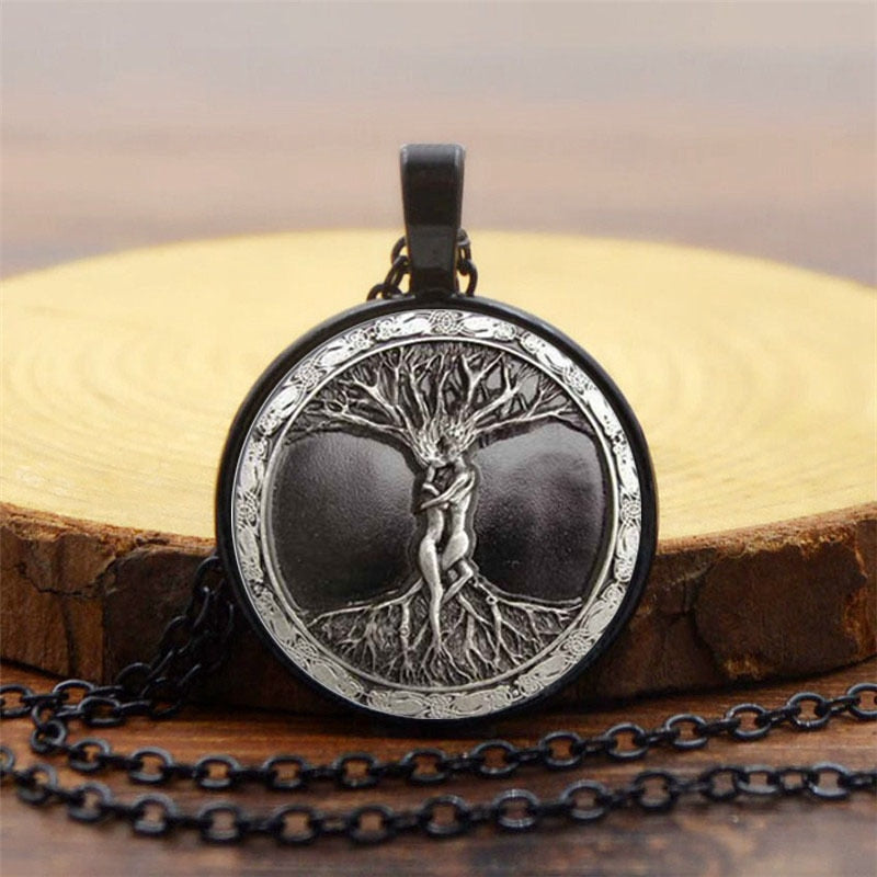 collar del arbol de la vida negro
