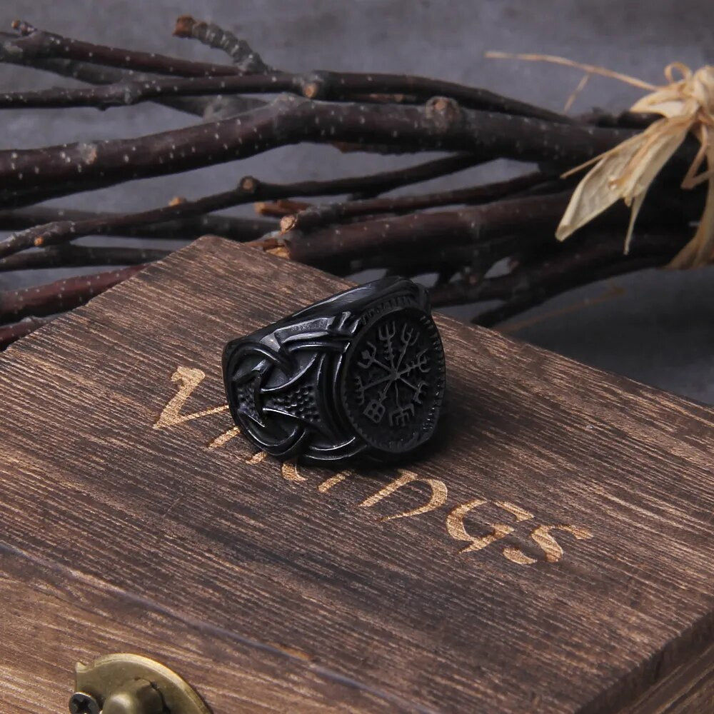 anillo vegvisir vikingo