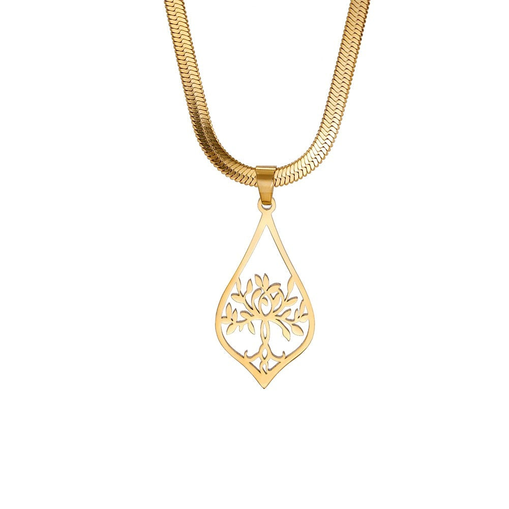 collar oro arbol de la vida
