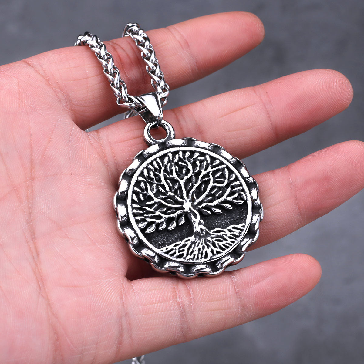 collar plata arbol de la vida