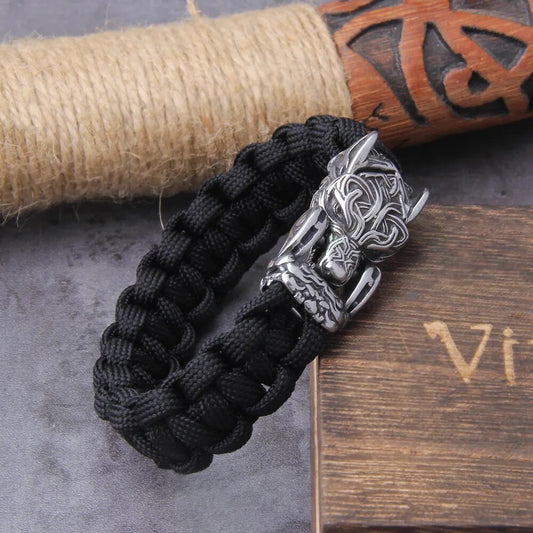 pulsera de lobo vikingo