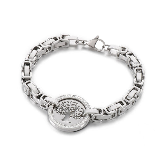 pulsera arbol plata
