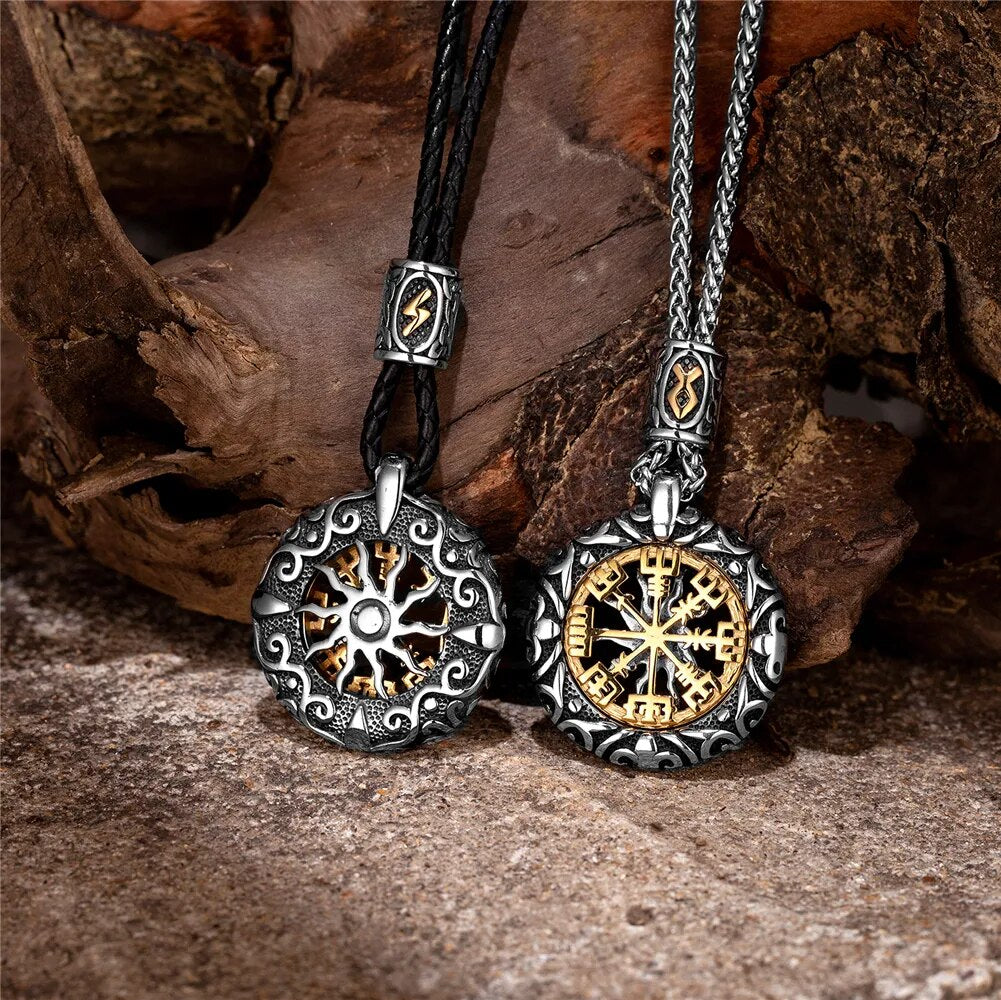 collar vikingo acero
