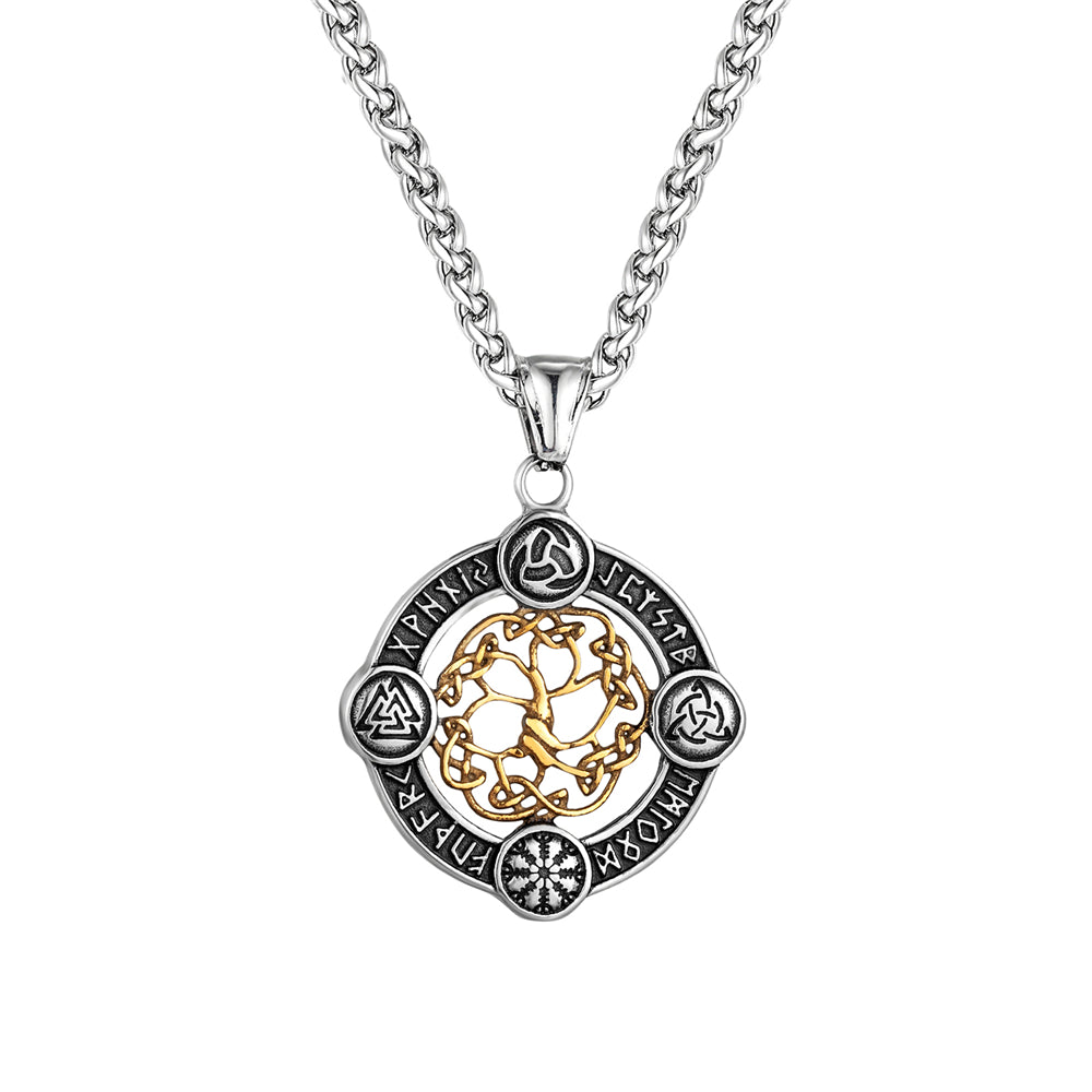 collar con arbol de la vida oro