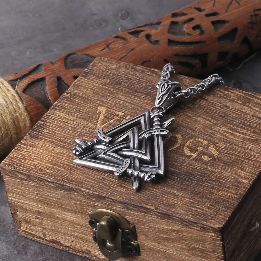 colgante valknut vikingo