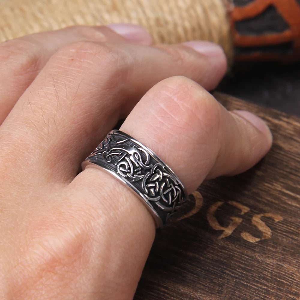 anillo dragon nordico
