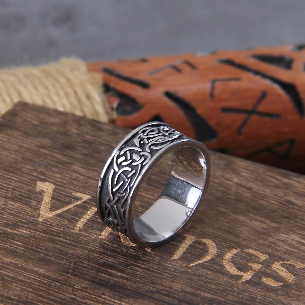 anillo dragon vikingo
