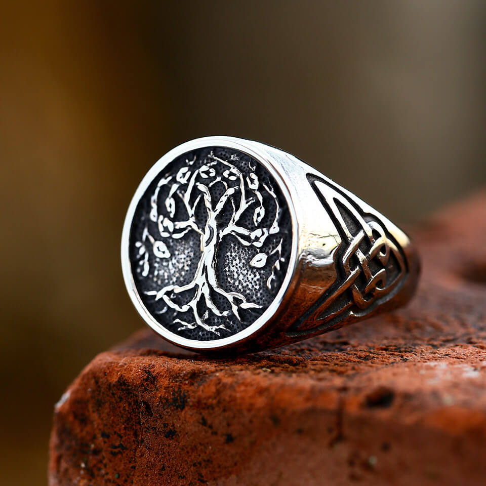 anillo arbol de la vida vikingo