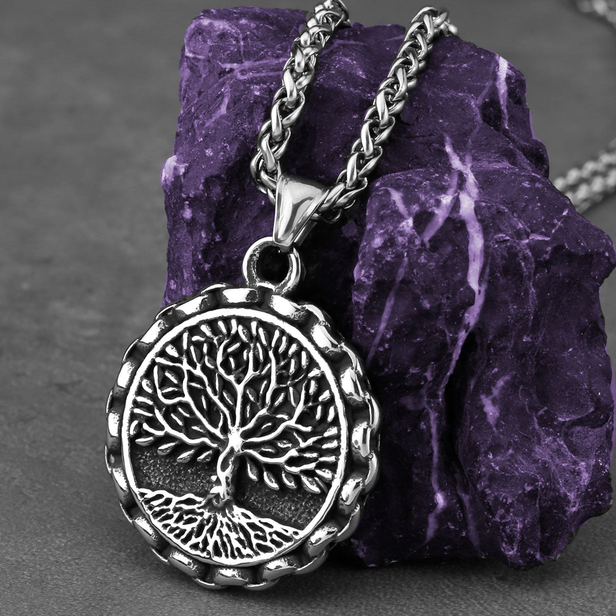 colgante plata arbol de la vida