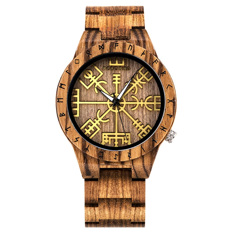 reloj de madera vegvisir