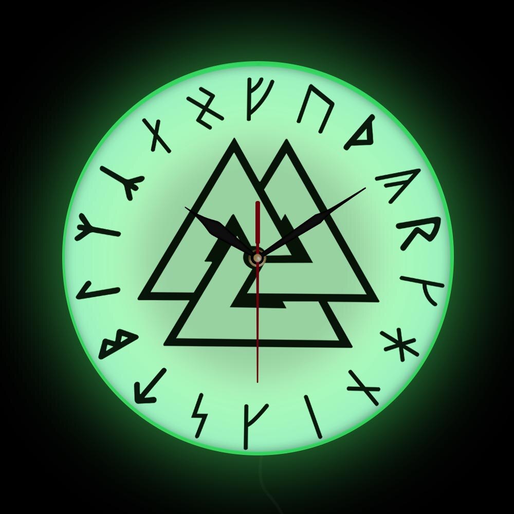 reloj de pared verde