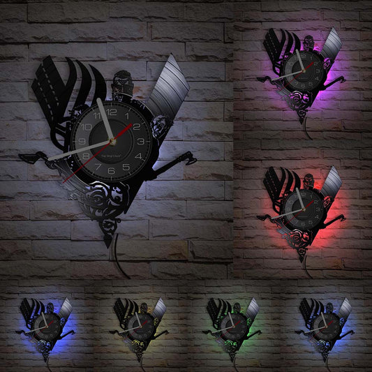 reloj de pared luz led