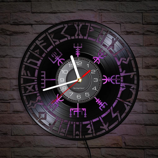reloj de pared vegvisir violeta