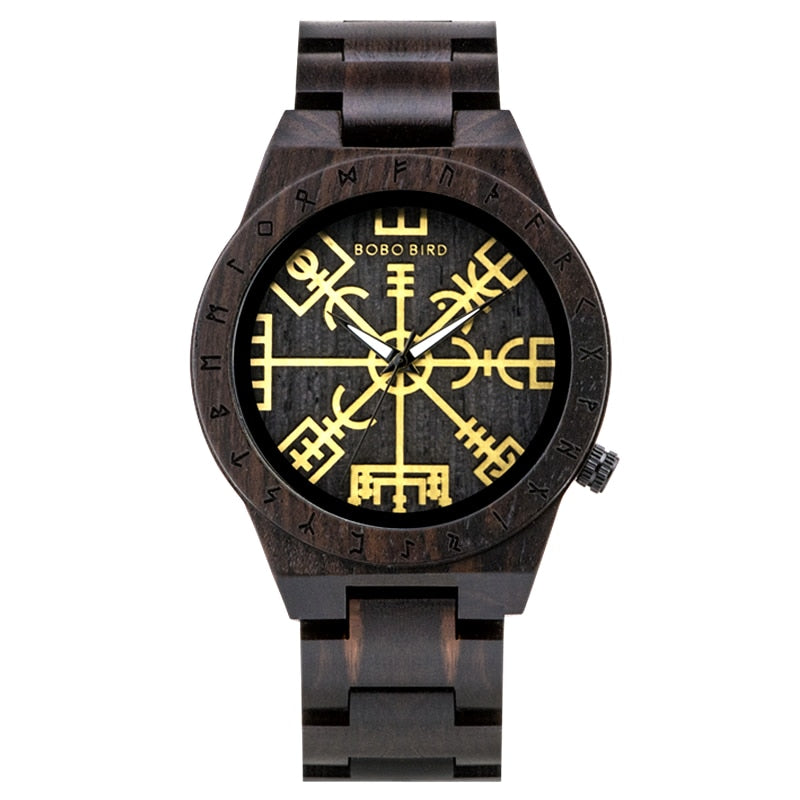 reloj de madera vegvisir