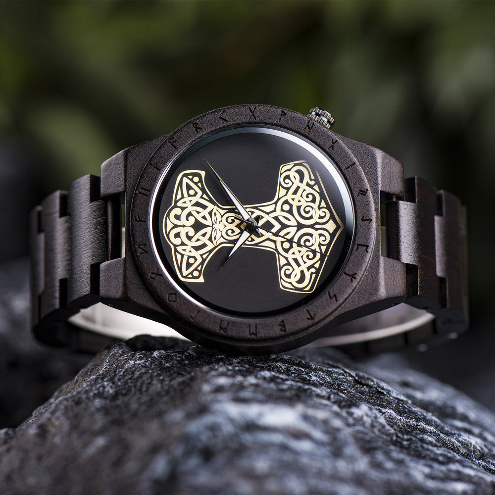 reloj madera thor