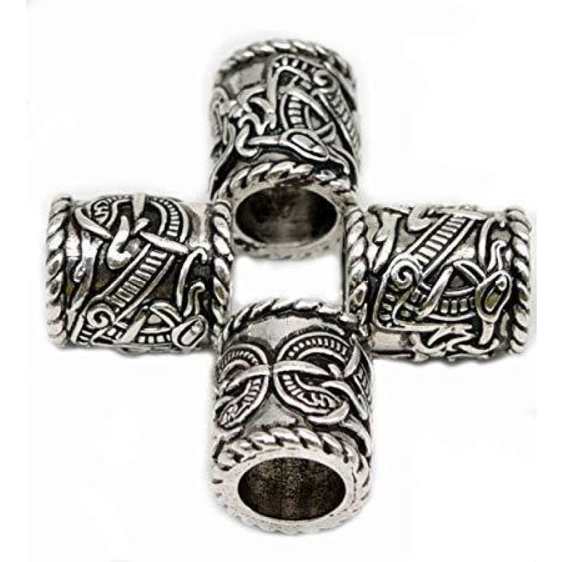 abalorios barba plata