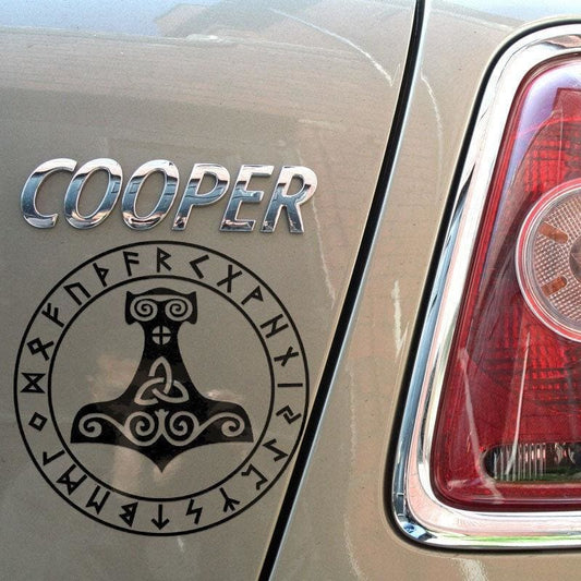 Pegatina Martillo Thor Vikingo