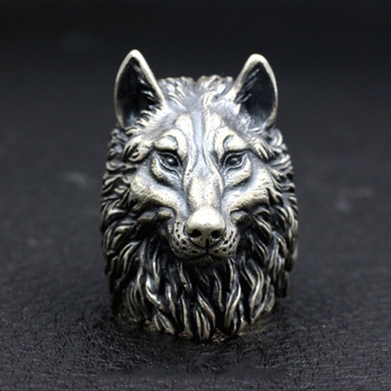anillo vikingo lobo