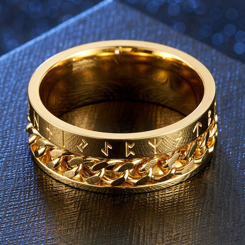 runas vikingas anillo