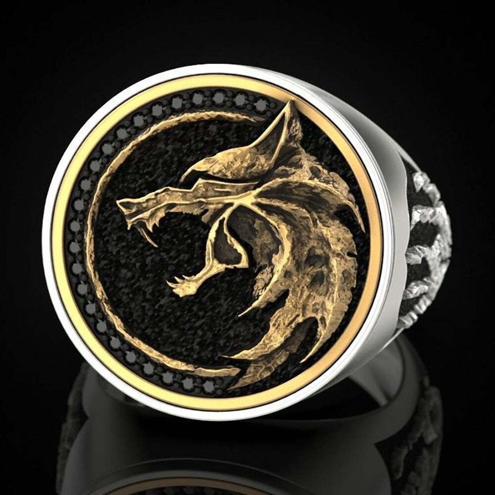 anillo lobo witcher