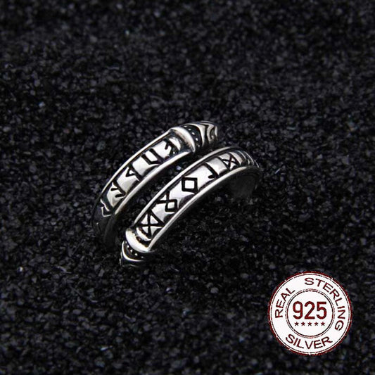 anillo futhark plata