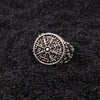 anillo de sello vegvisir plata