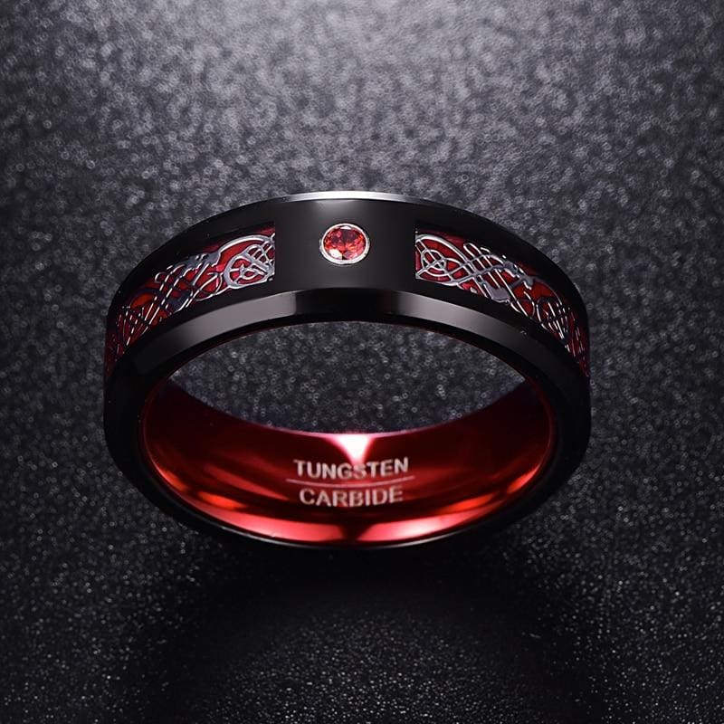anillo nordico rojo