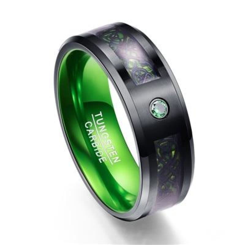 anillo vikingo verde