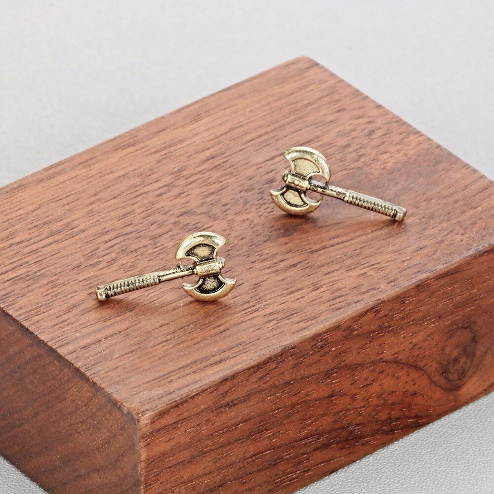 pendientes vikingos hachas