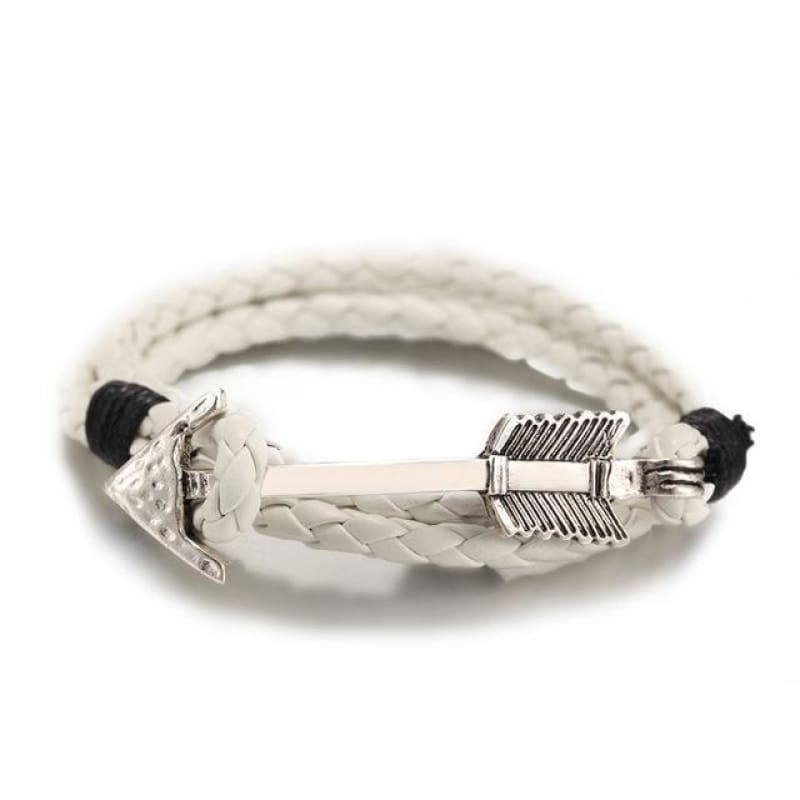 brazalete blanco vikingo