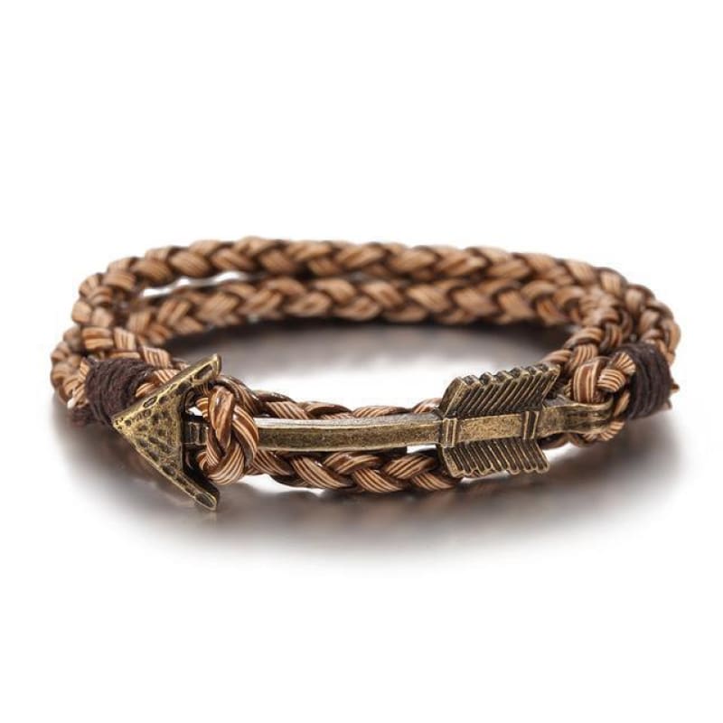 pulsera cuero hombre