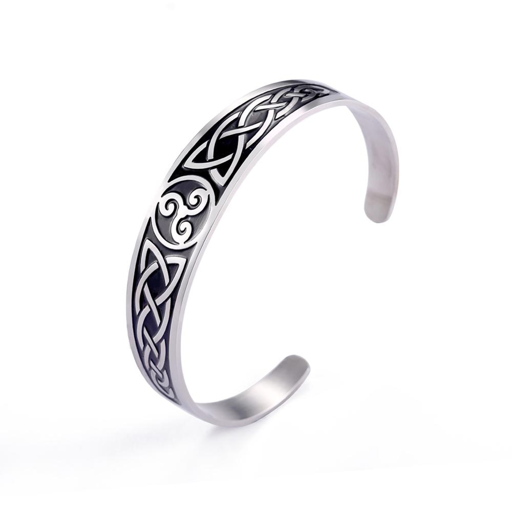 brazalete triskel vikingo de plata