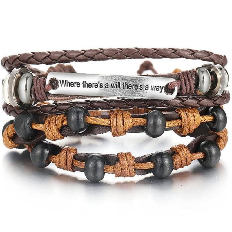 Pulseras con cuero vikingo