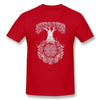 camiseta vikinga yggdrasil rojo