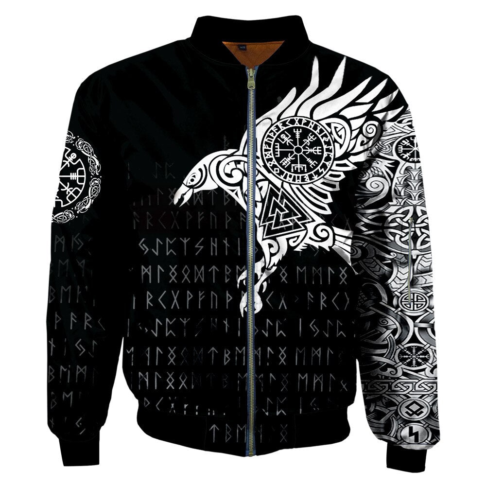 chaqueta cuervo vikingo