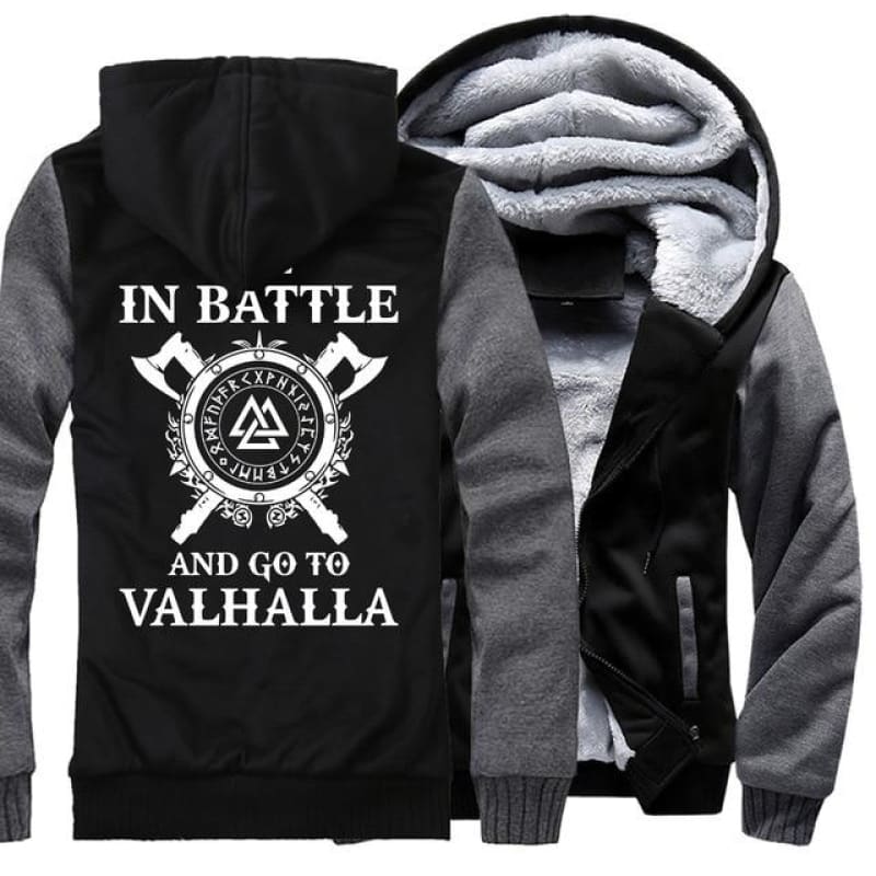 chaqueta vikinga valhalla negro