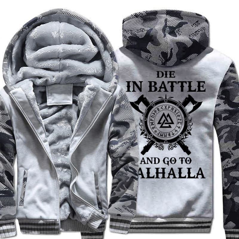 chaqueta vikinga valhalla gris